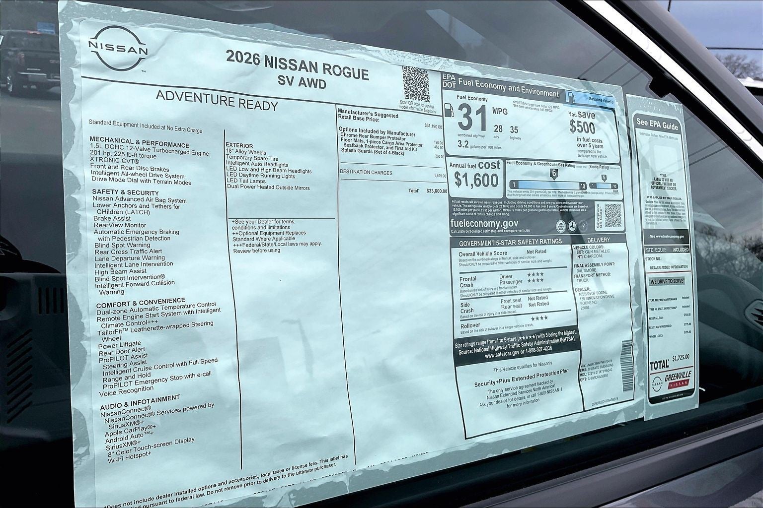 2026 Nissan Rogue SV