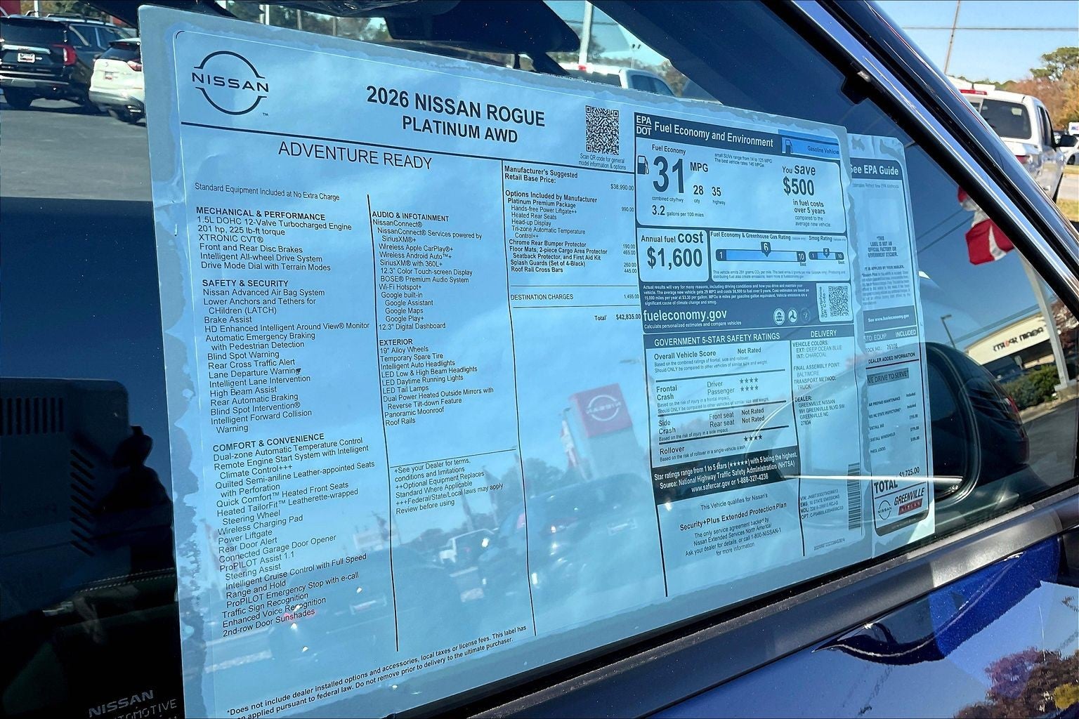 2026 Nissan Rogue Platinum