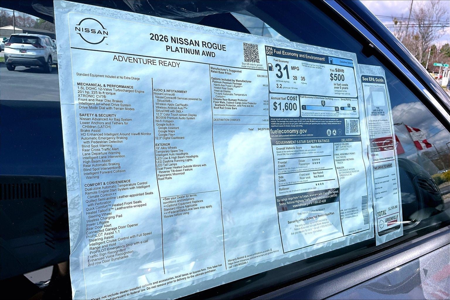 2026 Nissan Rogue Platinum