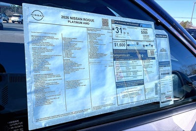 2026 Nissan Rogue Platinum
