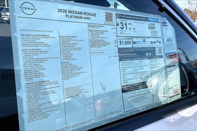 2026 Nissan Rogue Platinum