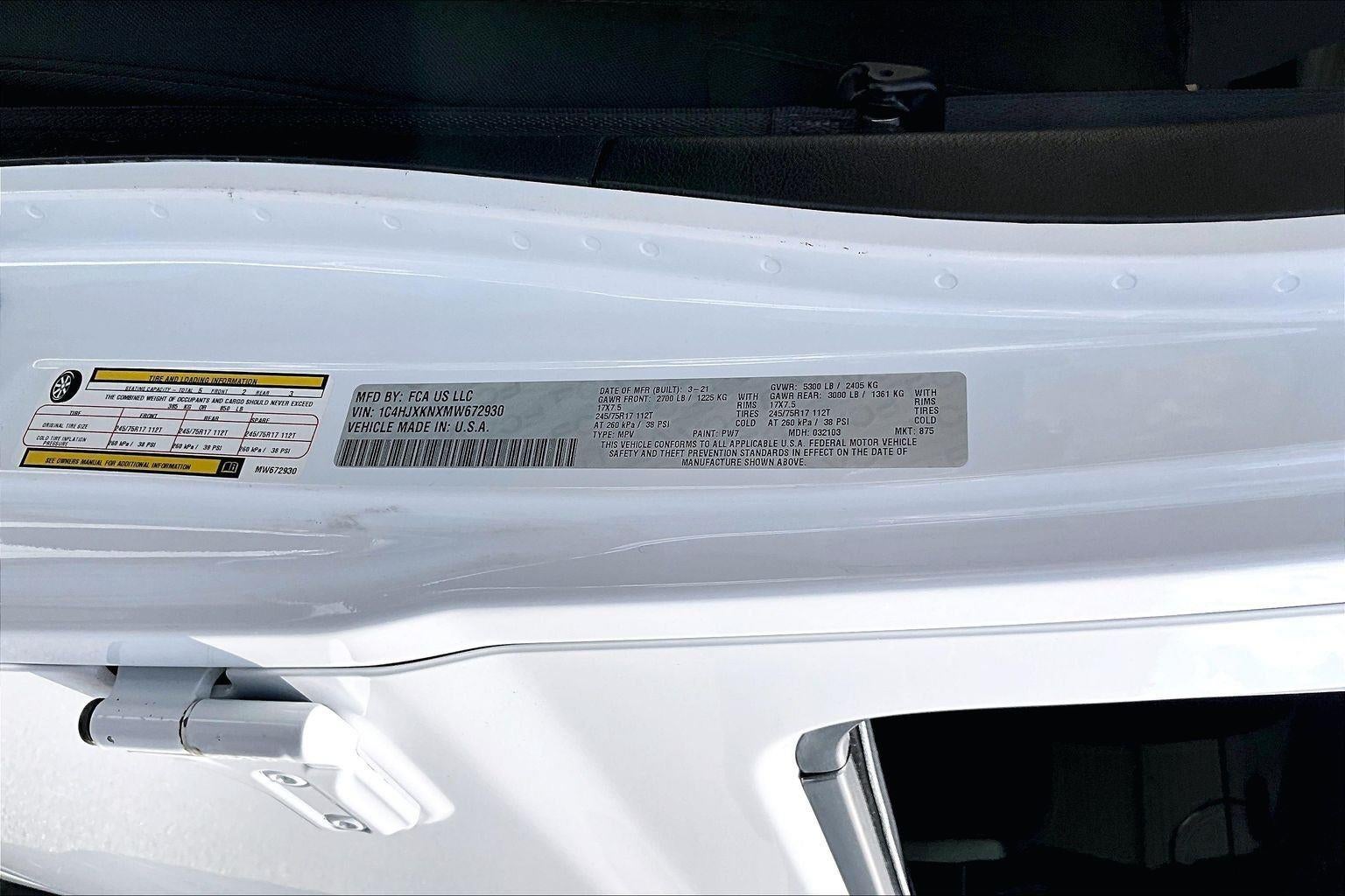 2021 Jeep Wrangler Unlimited Sport