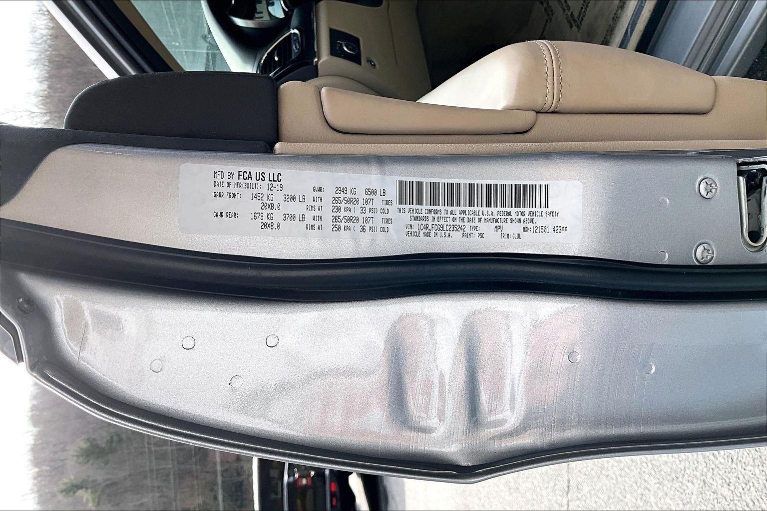 2020 Jeep Grand Cherokee Overland