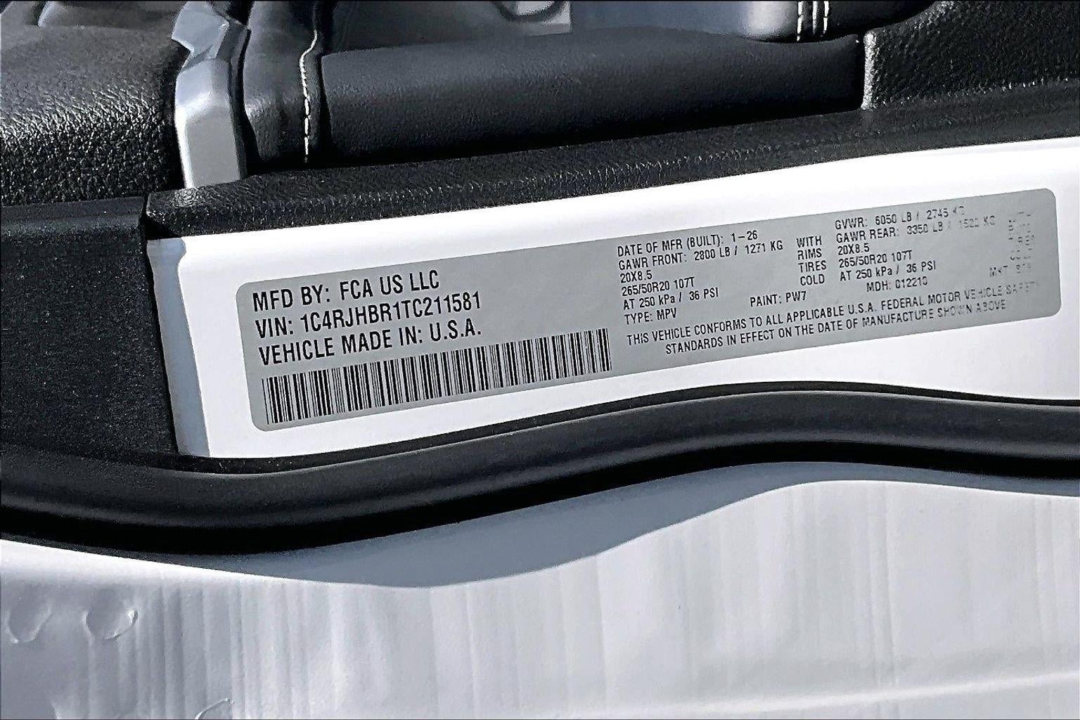 2026 Jeep Grand Cherokee Limited Reserve