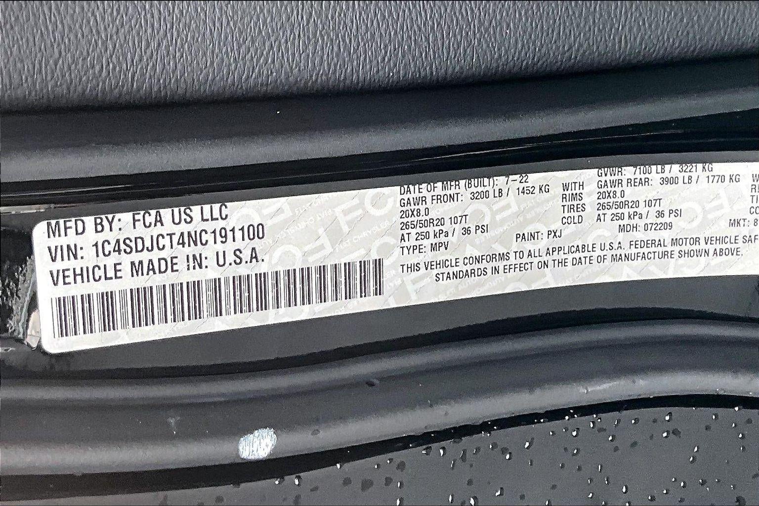 2022 Dodge Durango R/T