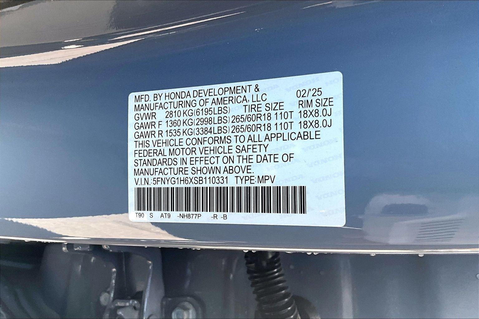 2025 Honda Pilot TrailSport