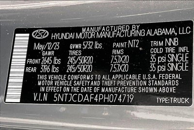 2023 Hyundai Santa Cruz NIGHT