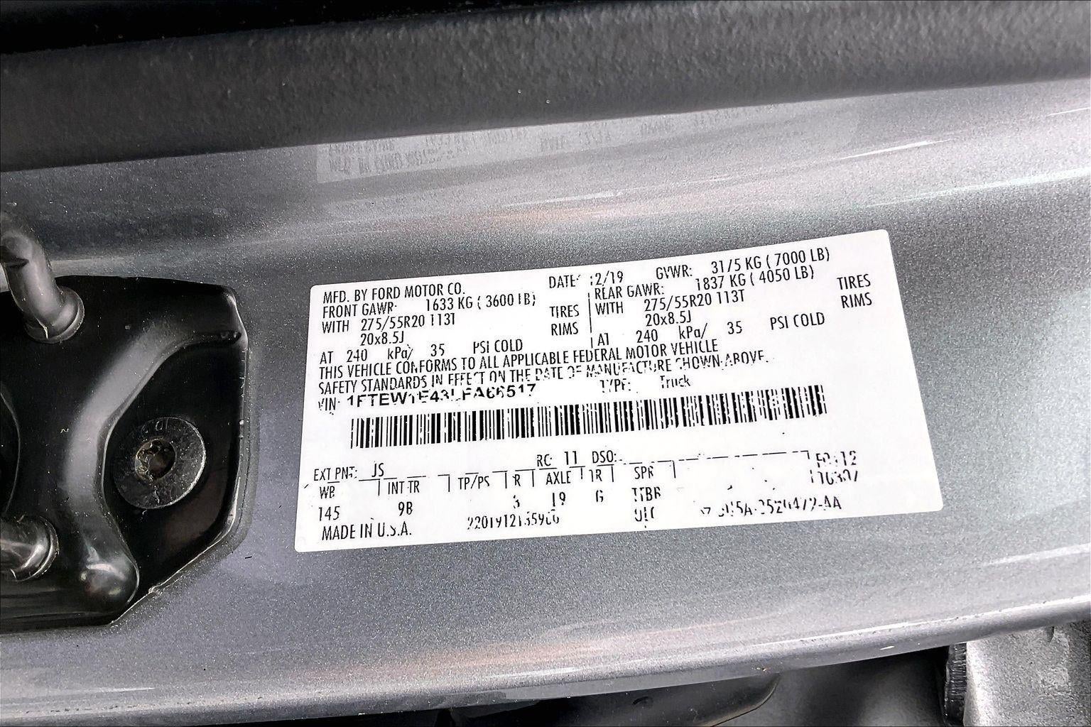 2020 Ford F-150 Platinum