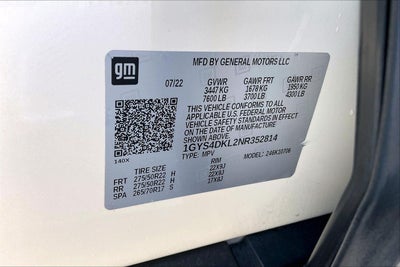 2022 Cadillac Escalade Premium Luxury Platinum