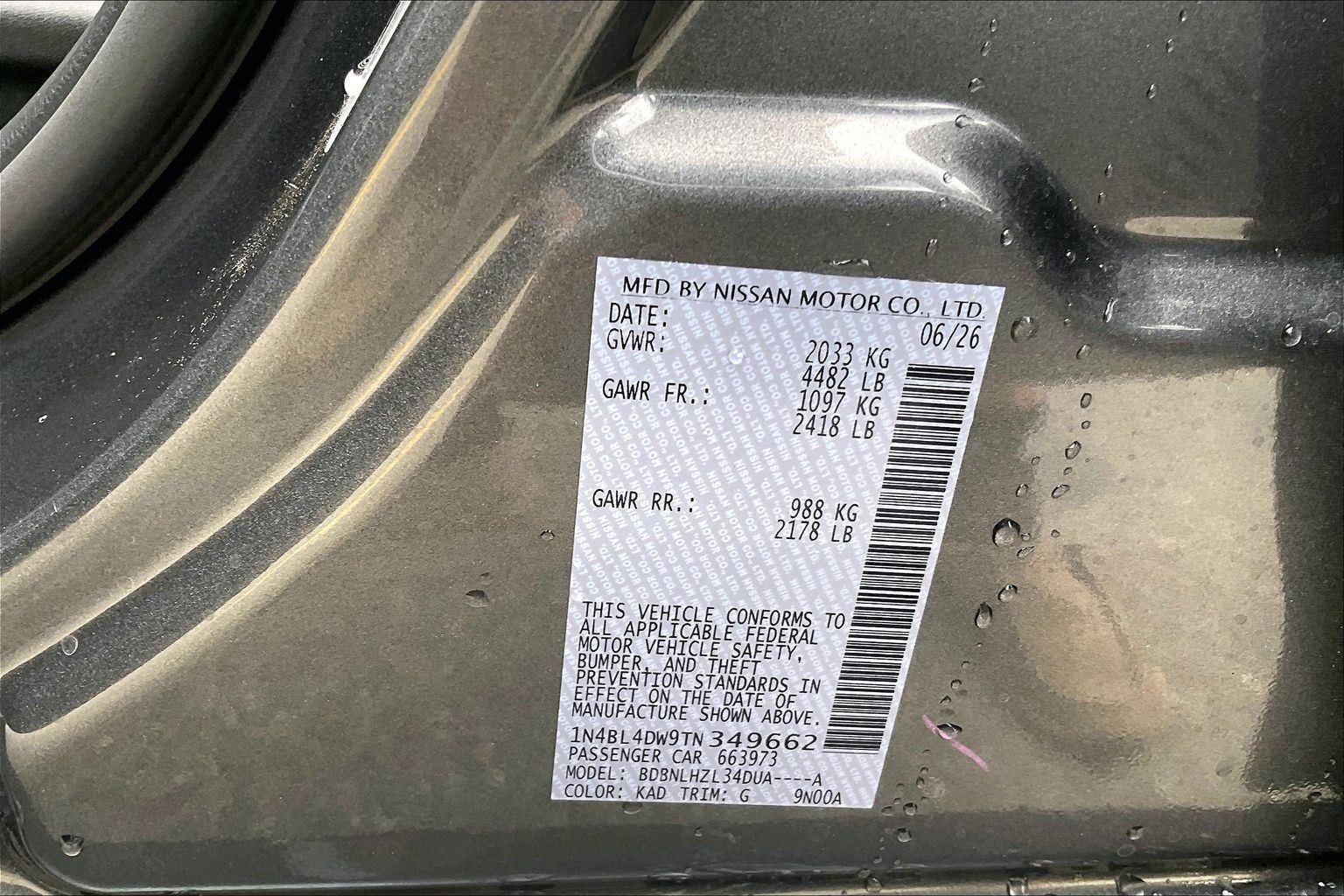 2026 Nissan Altima SV