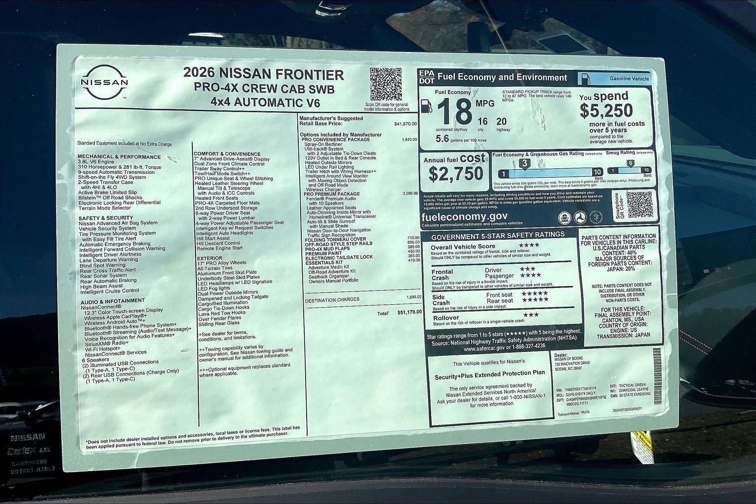 2026 Nissan Frontier PRO-4X