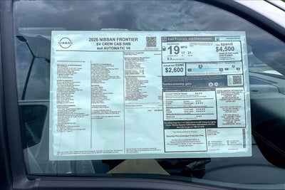 2026 Nissan Frontier SV