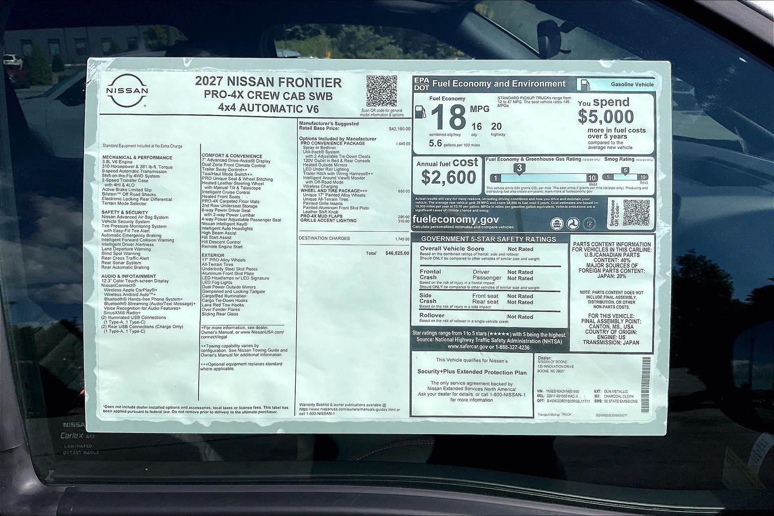 2027 Nissan Frontier PRO-4X