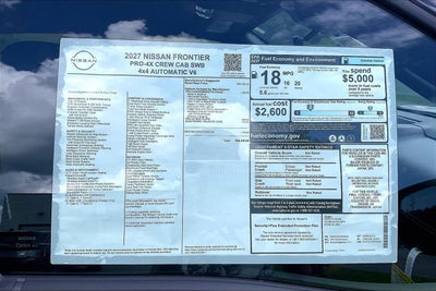 2027 Nissan Frontier PRO-4X