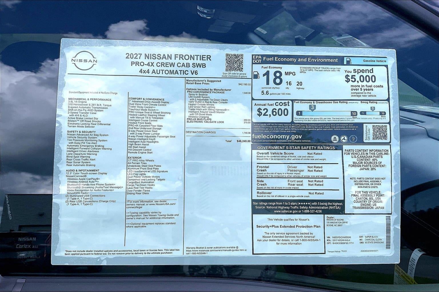 2027 Nissan Frontier PRO-4X