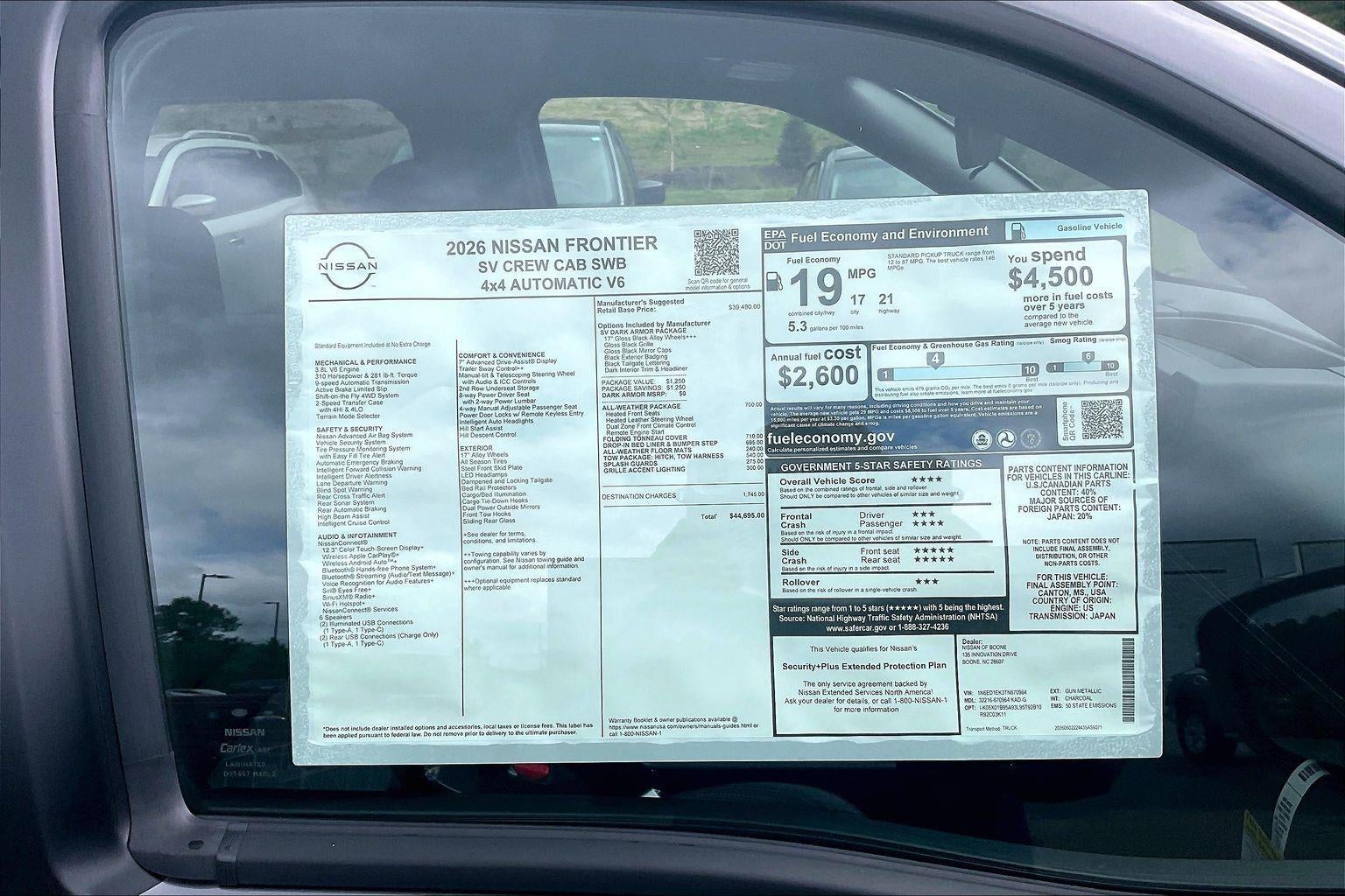 2026 Nissan Frontier SV