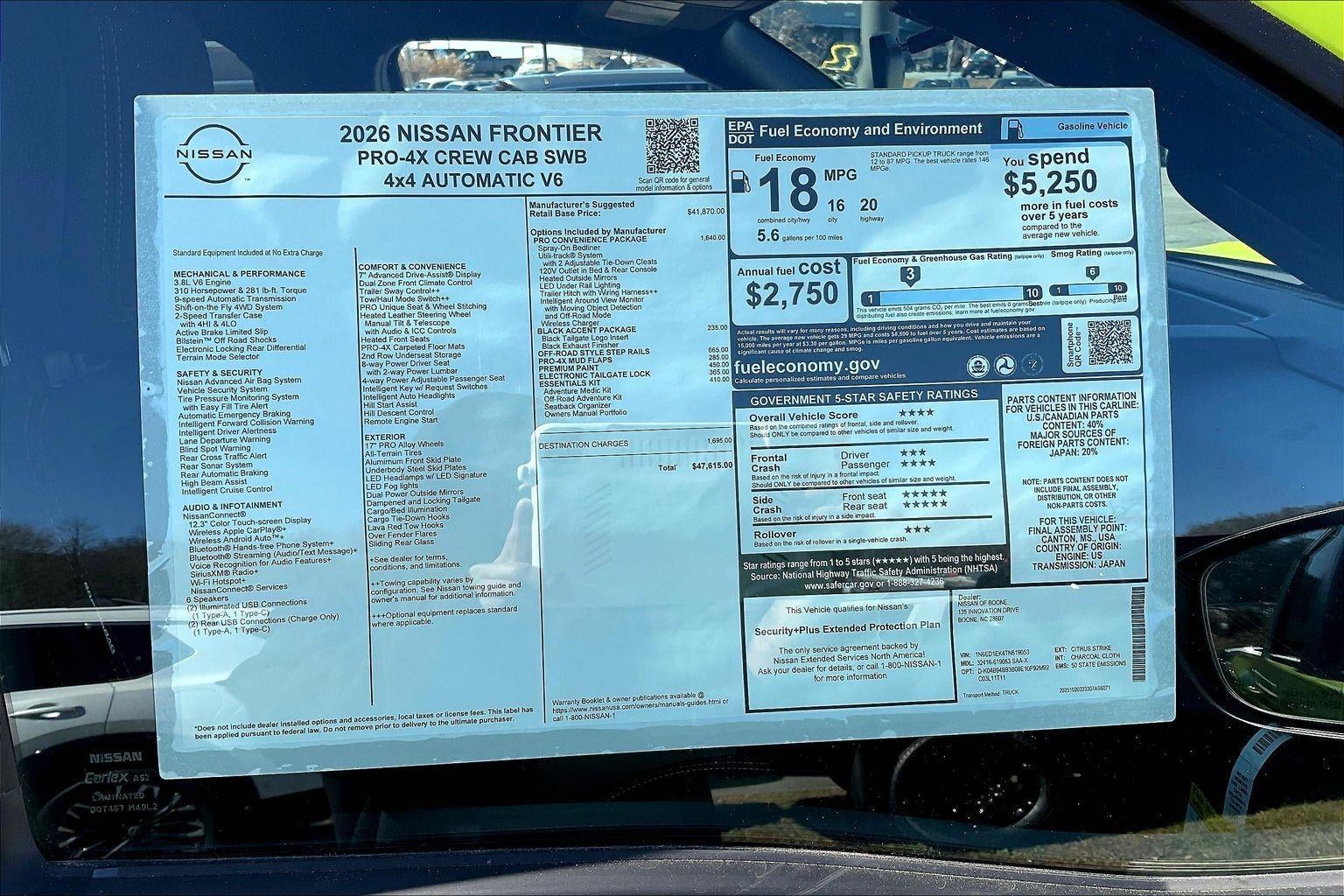 2026 Nissan Frontier PRO-4X