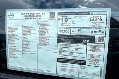 2026 Nissan Frontier SV