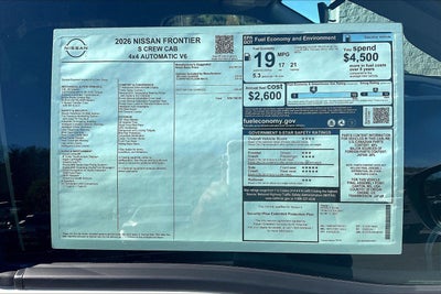 2026 Nissan Frontier S