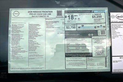 2026 Nissan Frontier PRO-4X