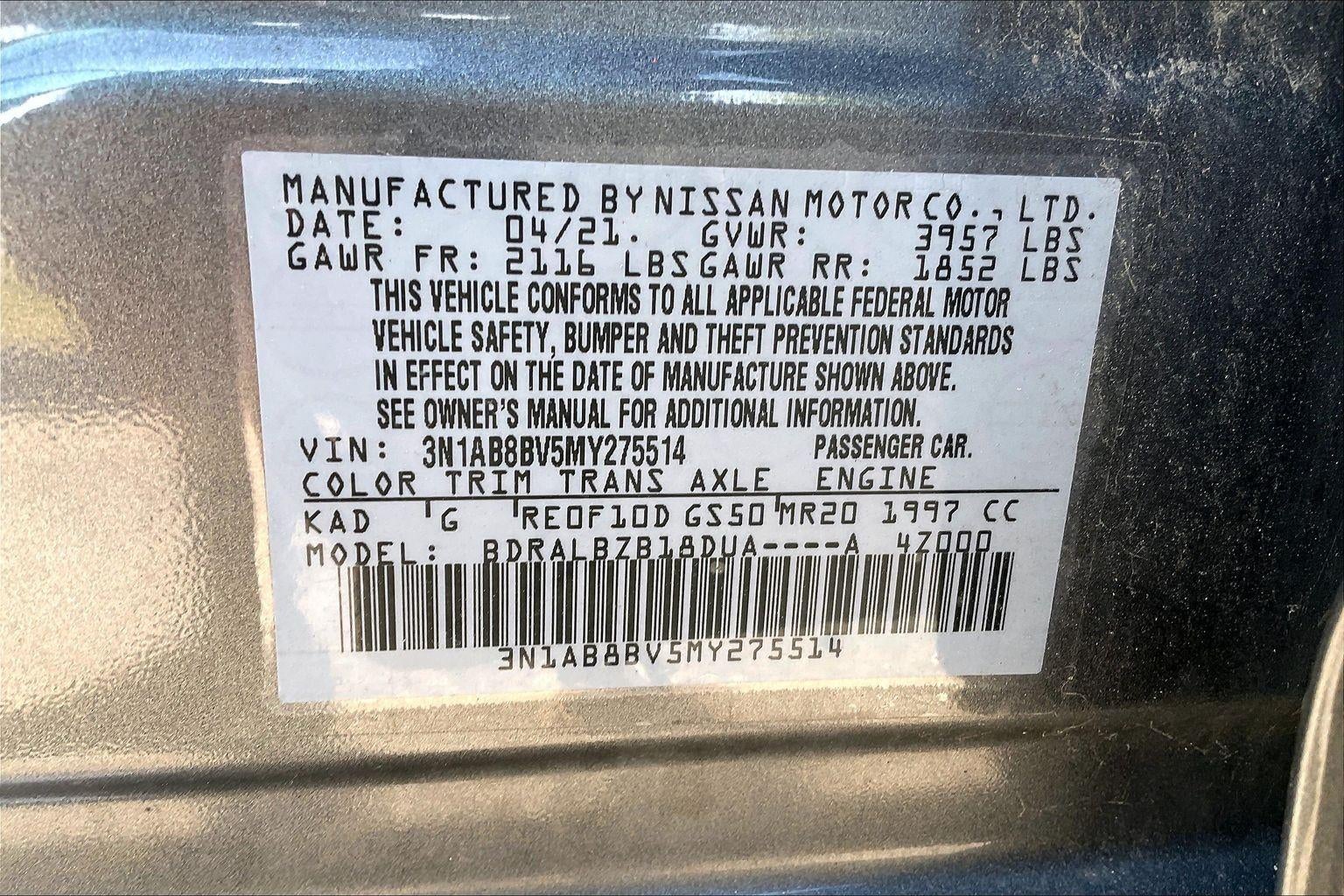 2021 Nissan Sentra S
