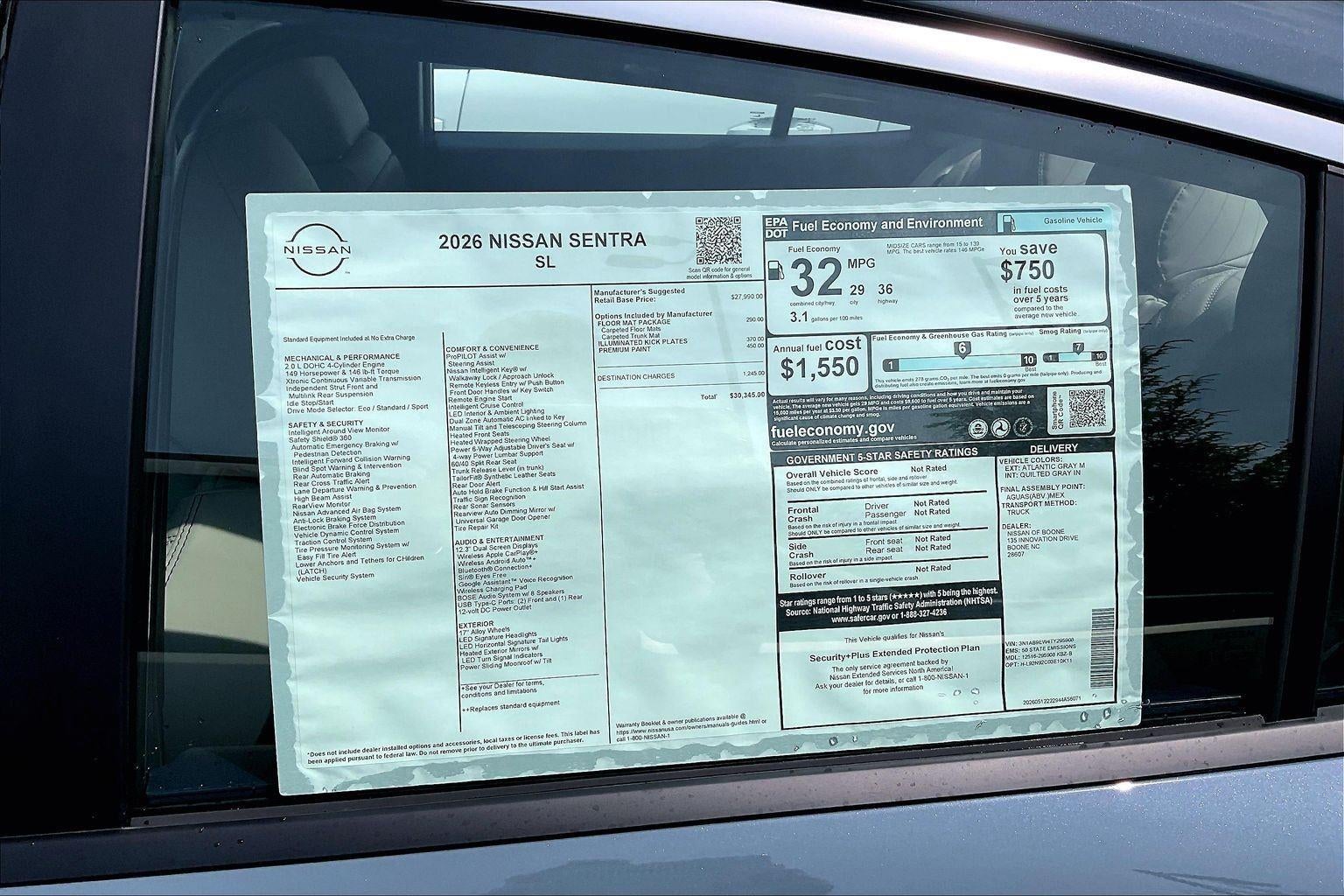 2026 Nissan Sentra SL