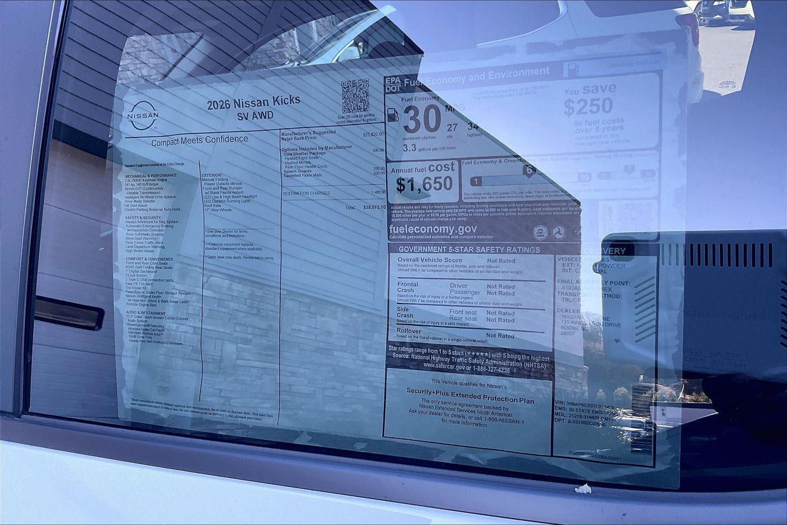 2026 Nissan Kicks SV