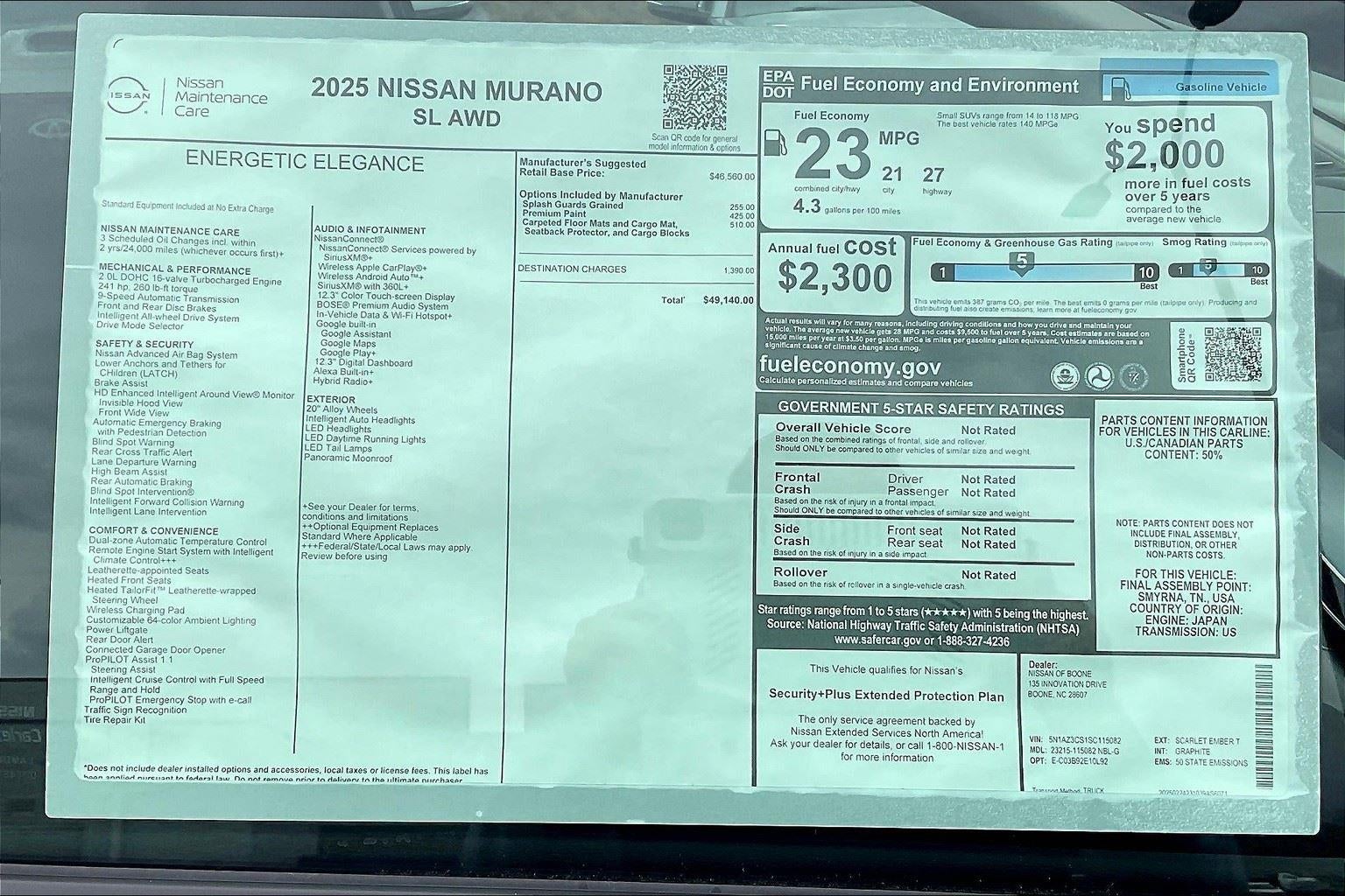 2025 Nissan Murano SL