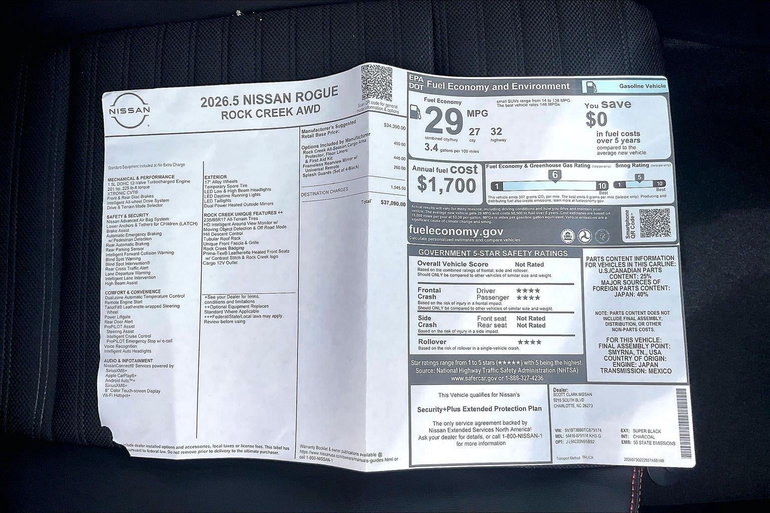 2026 Nissan Rogue Rock Creek
