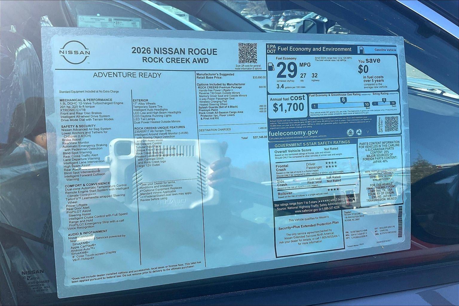 2026 Nissan Rogue Rock Creek