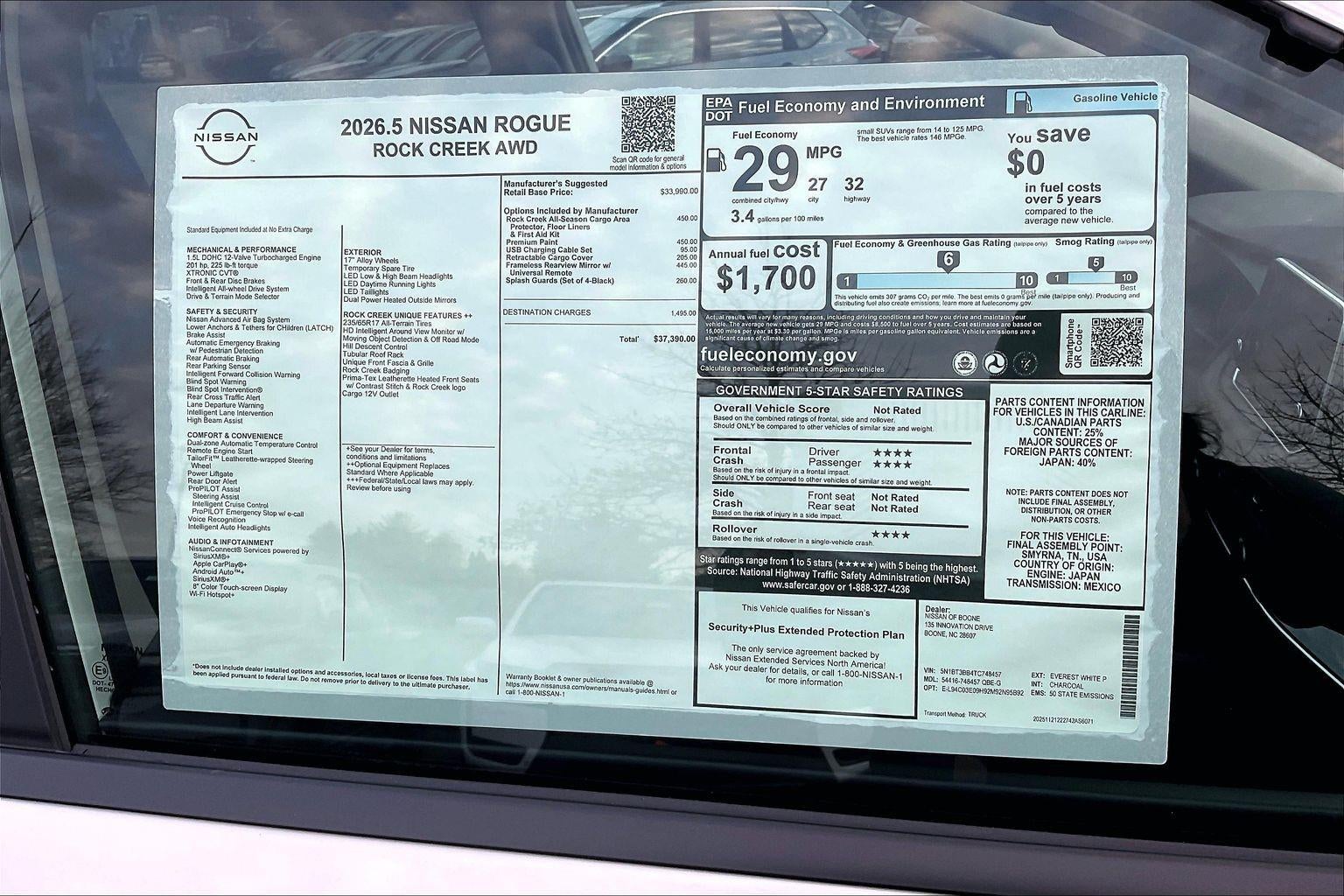 2026 Nissan Rogue Rock Creek