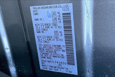 2026 Nissan Rogue SV