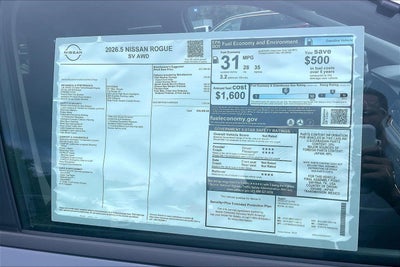 2026 Nissan Rogue SV
