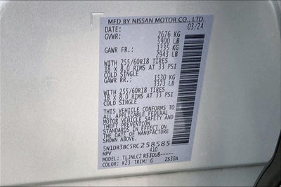 2024 Nissan Pathfinder SV