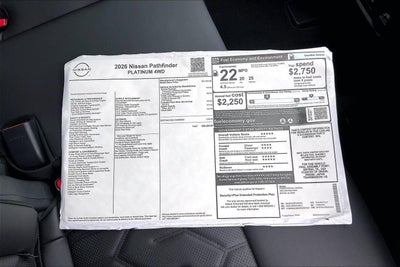 2026 Nissan Pathfinder Platinum