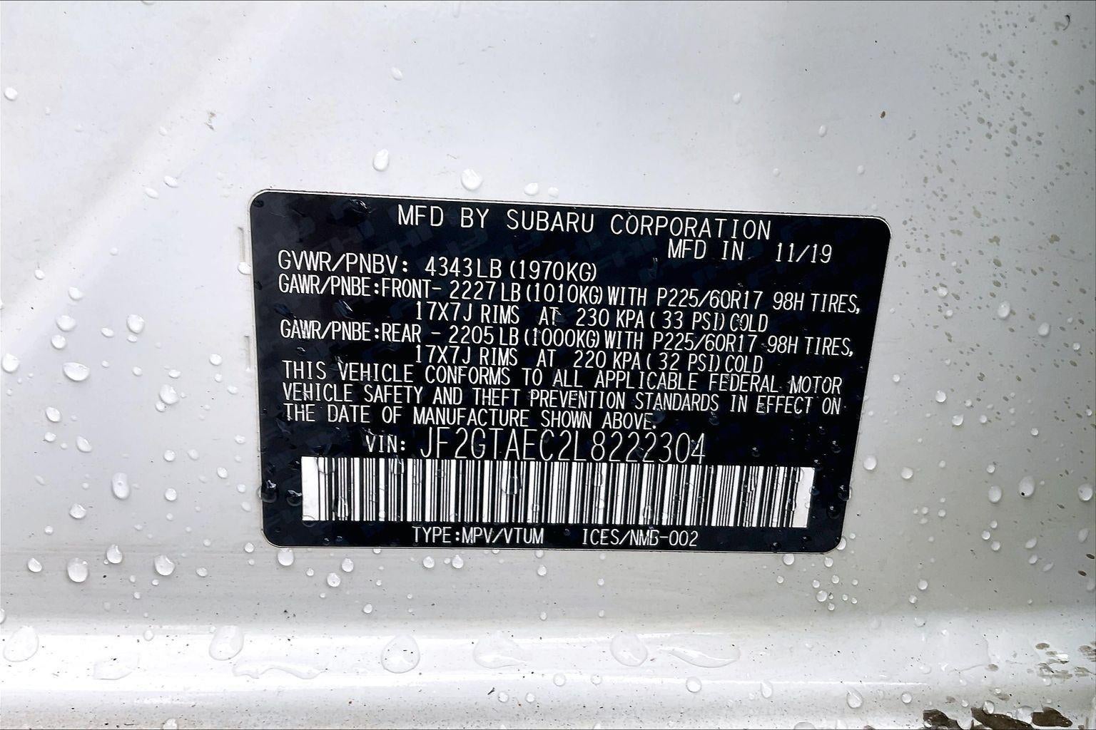 2020 Subaru Crosstrek Premium