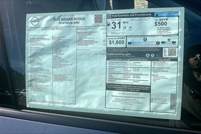 2026 Nissan Rogue Platinum