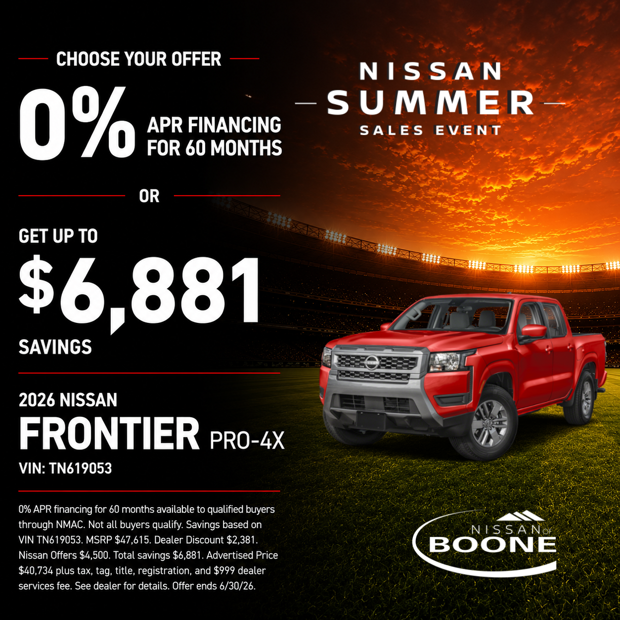 HIGH COUNTRY FRONTIER SAVINGS!